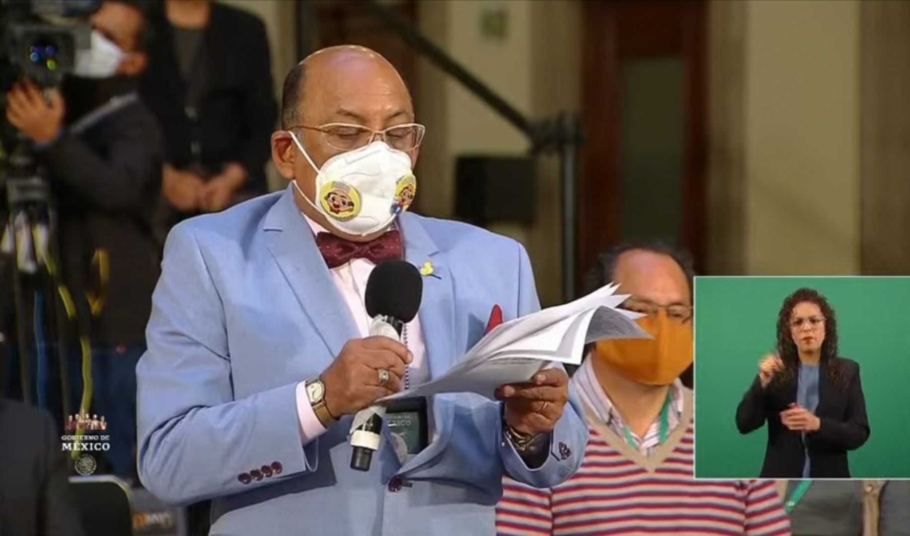 Lord Molécula en la mañanera de AMLO