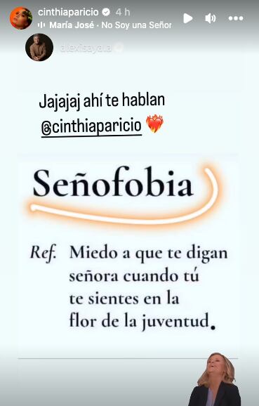 Cinthia Aparicio y su “señofobia”