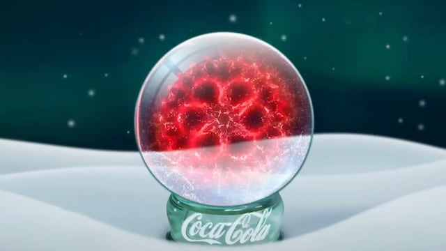 Globo de nieve de Navidad Coca-Cola 2024