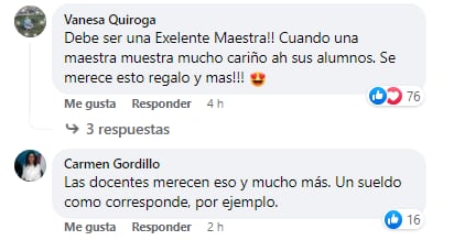 Reacciones a los alumnos que regalaron un pastel lleno de billetes a su profesora