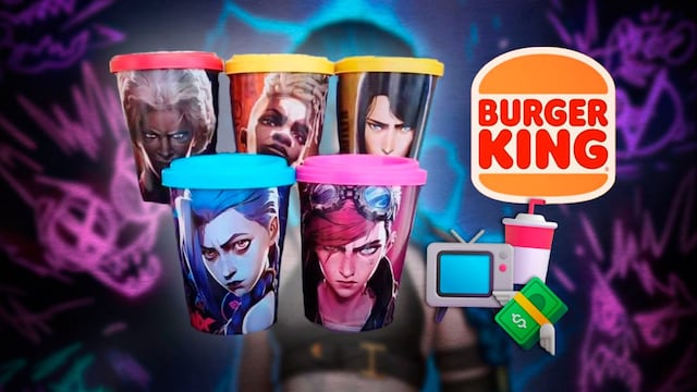 Arcane en Burger King: Precio, modelos y cómo conseguir los vasos coleccionables de la serie de Netflix