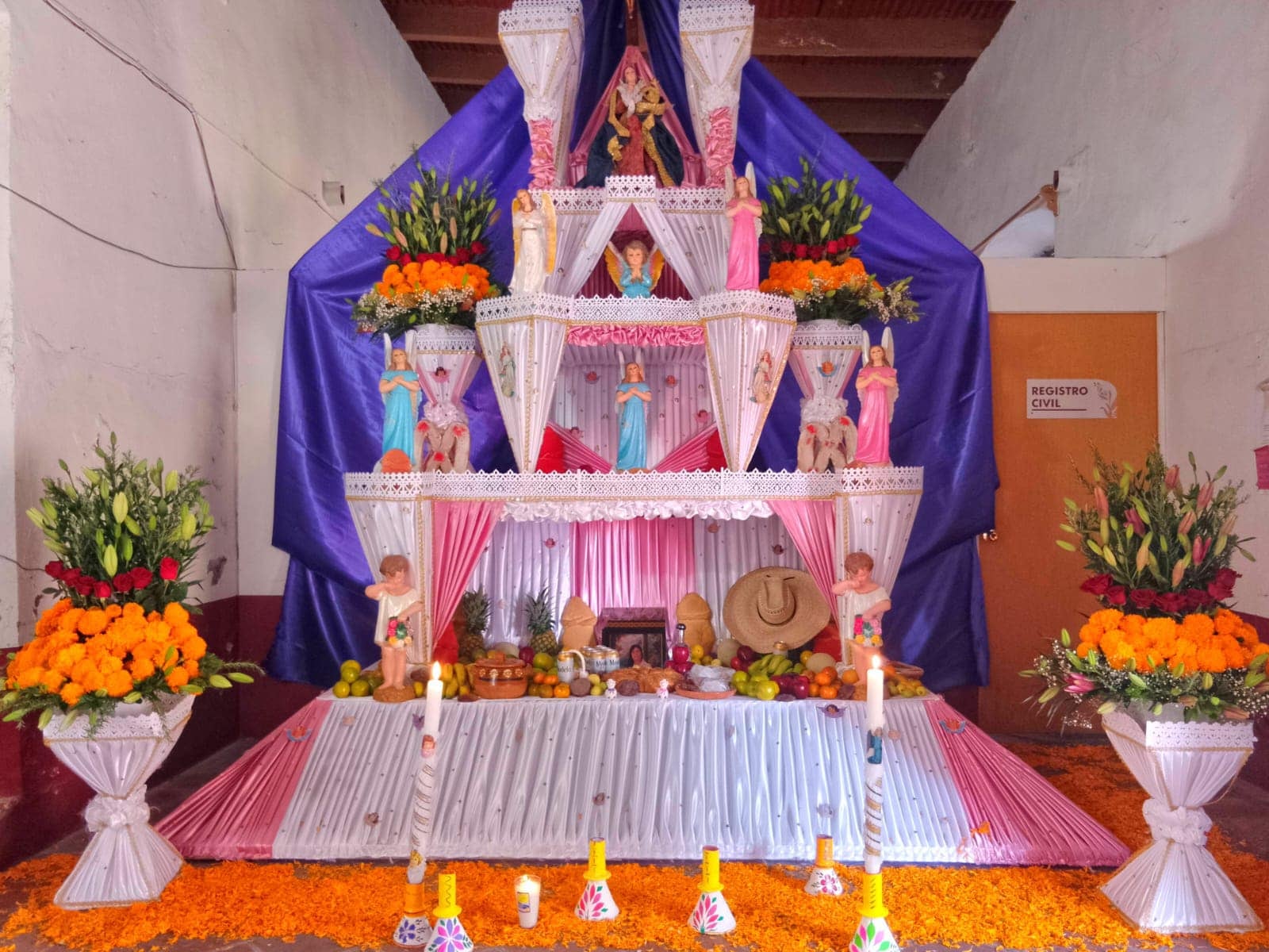 Huaquechula, altares monumentales de Puebla por el Día de Muertos 2024