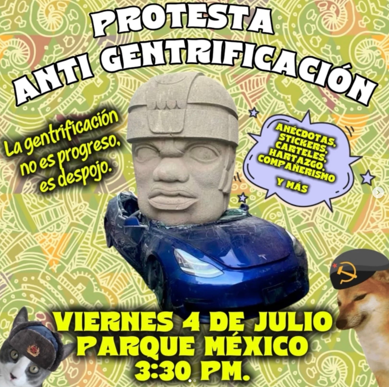 Protesta antigentrificación CDMX