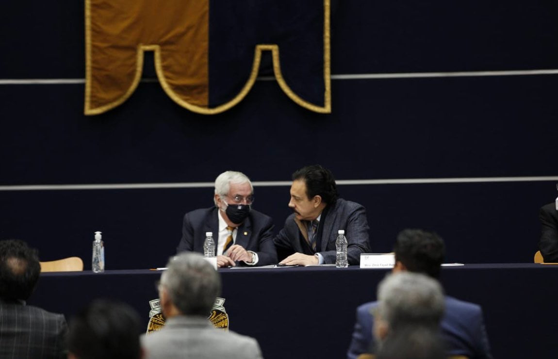 Omar Fayad y Enrique Graue