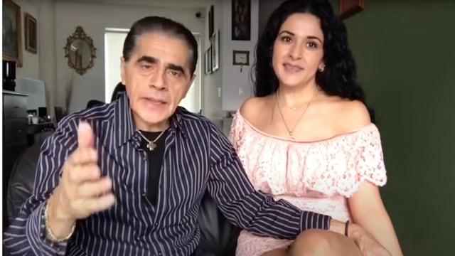Lalo Trelles y su esposa Lorena Cid.