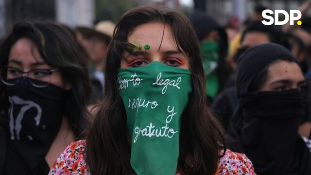 Protesta por el aborto legal en México.