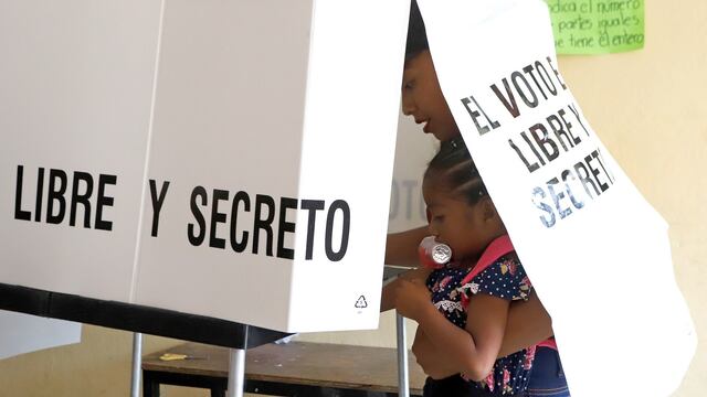 Casilla para votar en Puebla