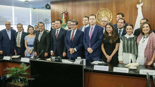 Junta de Coordinación Política encabezada por Ricardo Monreal.