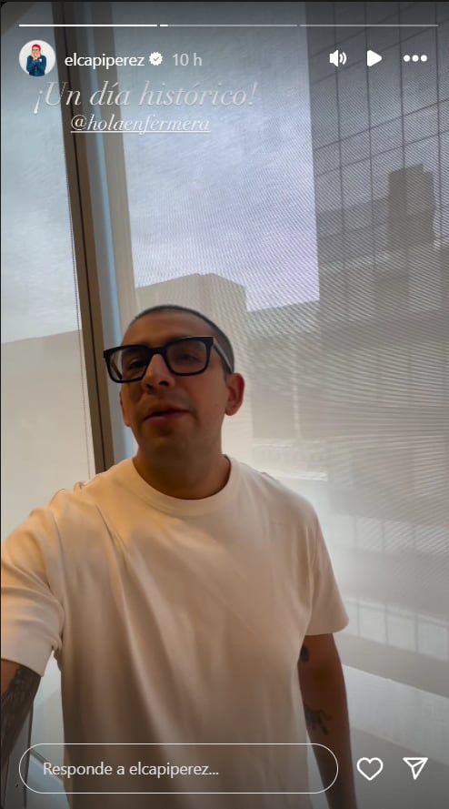 Capi Pérez y 'Hola Enfermera' anuncian que ya es papá