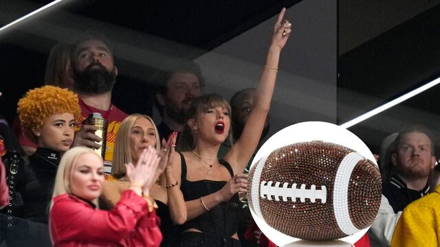 El bolso de Taylor Swift en forma de pelota con que el fue al Super Bowl 2024