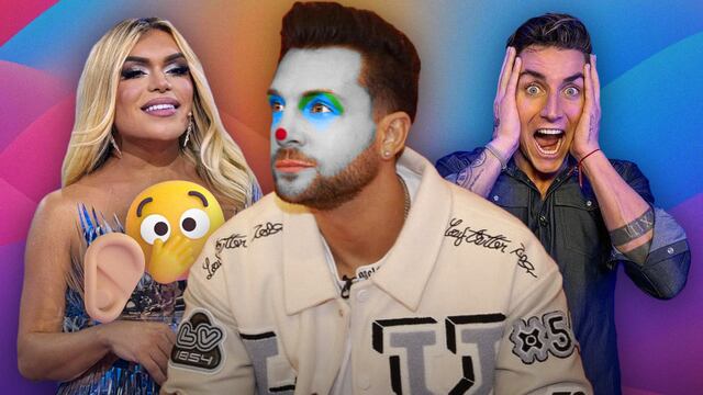 Nicola Porcella se pone a hablar de Wendy Guevara y Nicola Porcella a sus espaldas.