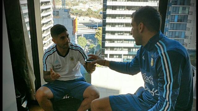Banega y Guzmán se encuentran concentrados con la Albiceleste