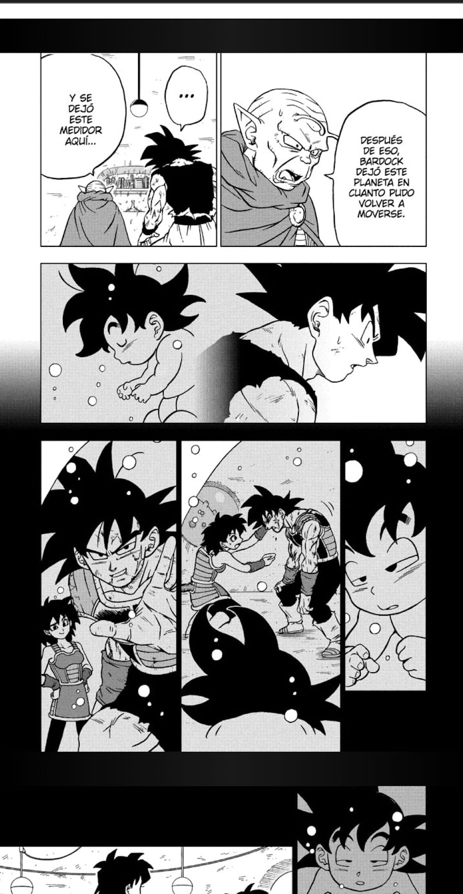 Bardock y Goku en Dragon Ball Super