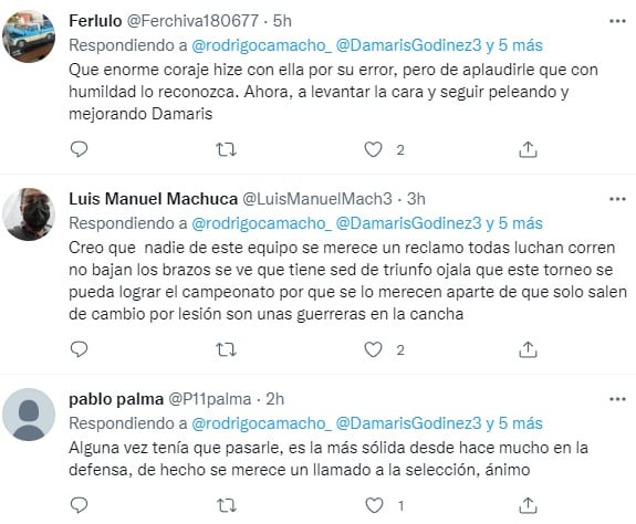 Comentarios sobre Damaris Godínez