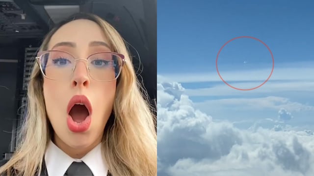 Capta en video a OVNI desde su avión