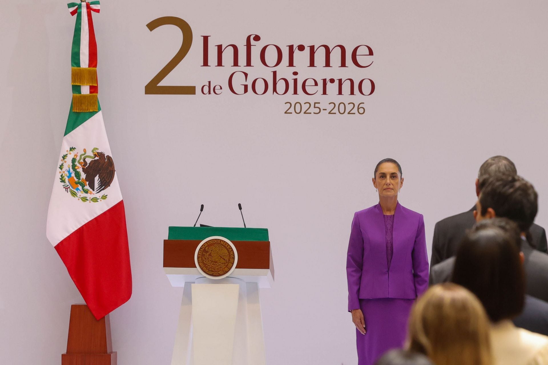 Claudia Sheinbaum Pardo, Presidenta de México, ofreció su Segundo Informe de Gobierno en Palacio Nacional