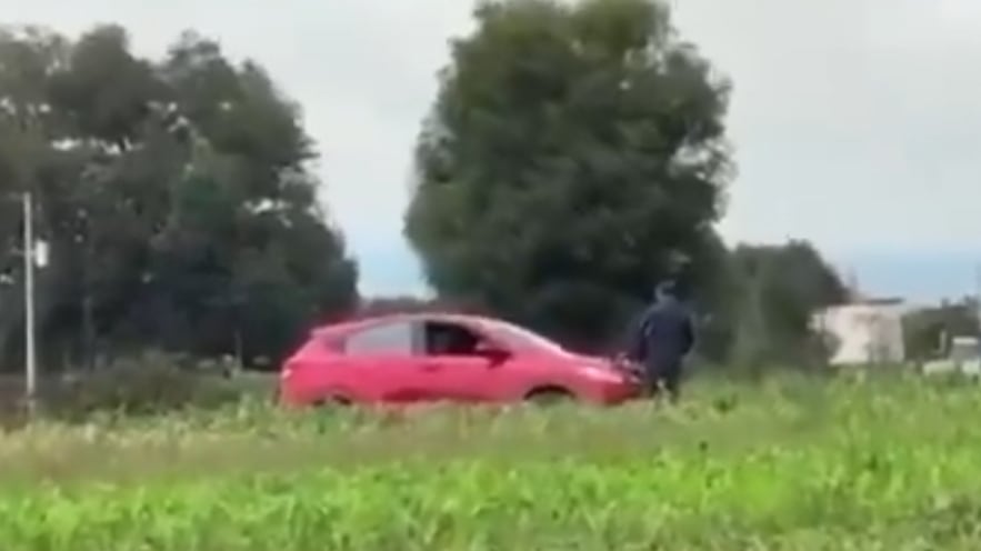 El video de la granada que explotó durante un operativo de la policía en Puebla