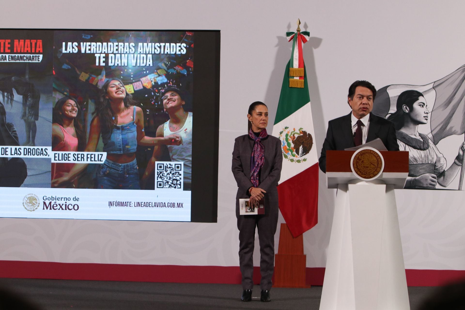 Gobierno de México presenta campaña "Aléjate de las drogas. El fentanilo te mata"