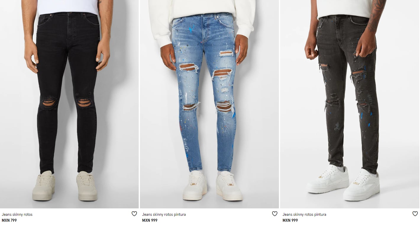 Pantalones de mezclilla de Bershka