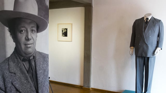 Fotografía de Diego Rivera exhibido en el Museo Casa Estudio Diego Rivera y Frida Khalo