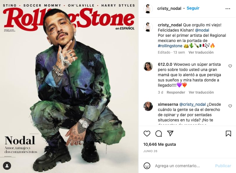 Post de Cristy Nodal