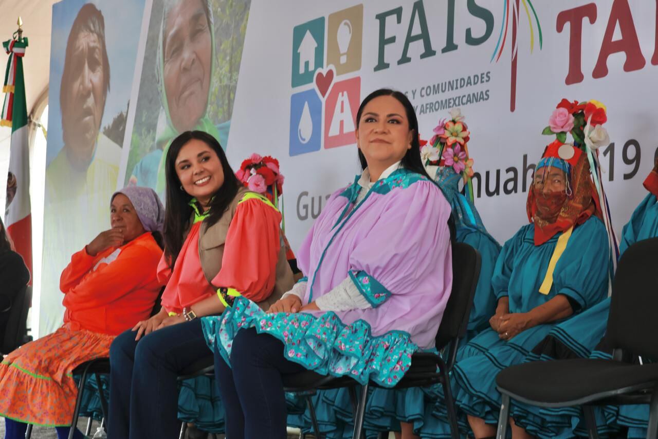 Ariadna Montiel entrega recursos del FAISPIAM a comunidades indígenas en la sierra Tarahumara