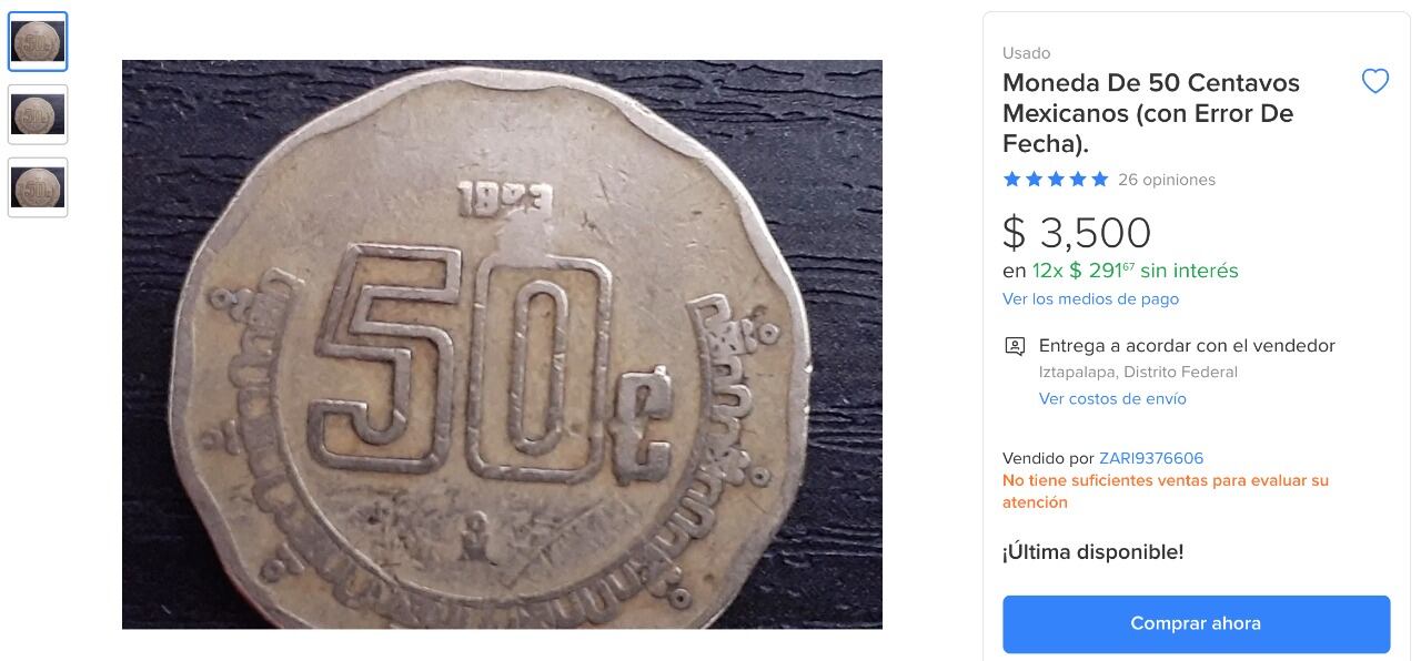 50 centavos en Mercado Libre