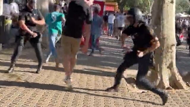 Violencia antes del inicio de la final de la Copa del Rey