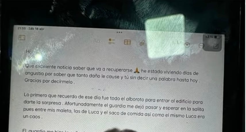 Cartas revelarían móvil del feminicidio de Carolina Flores