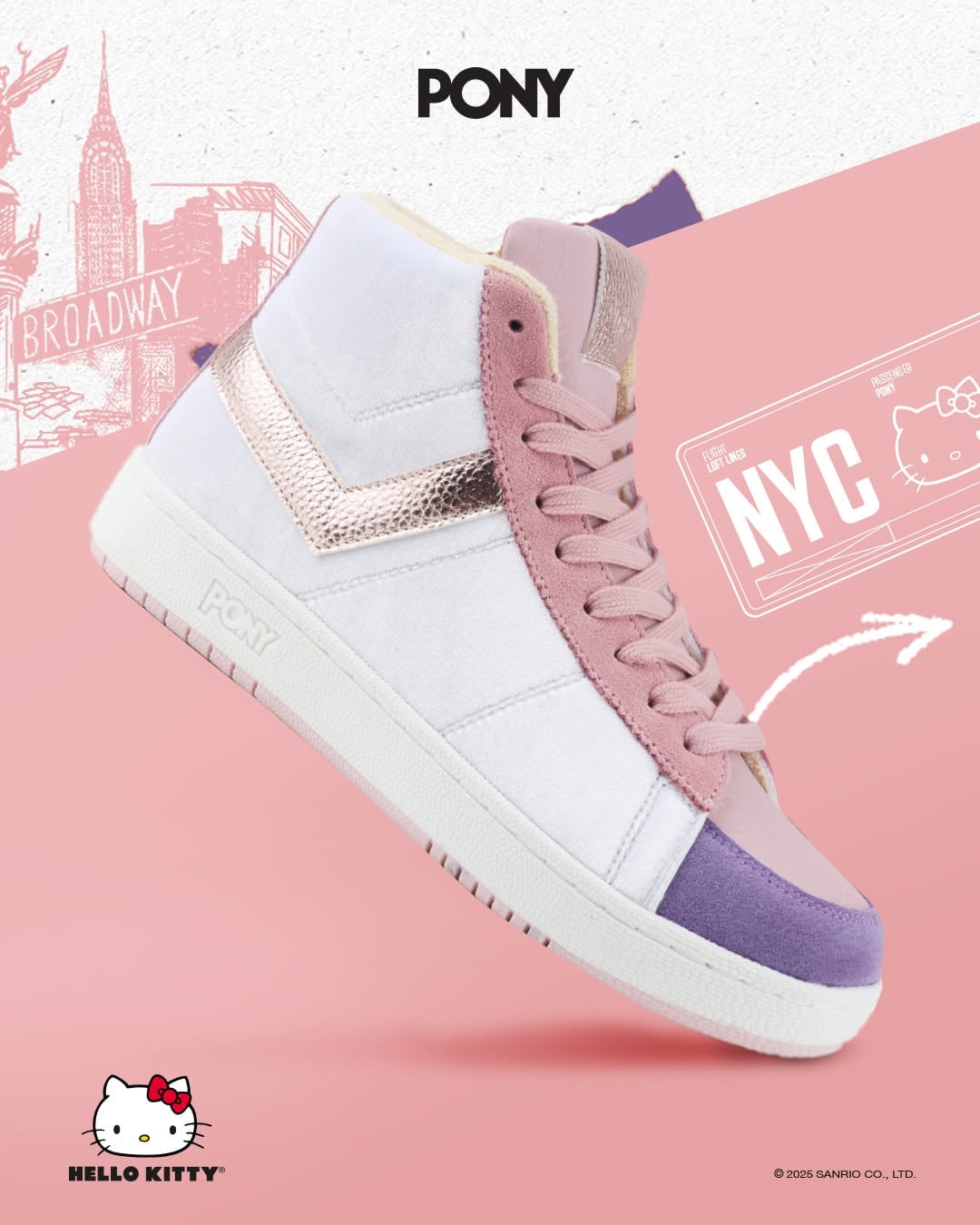 Tenis Pony x Hello Kitty