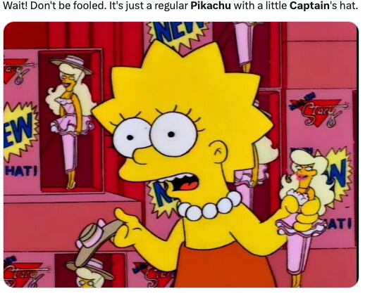 Memes se burlan del aspecto del Capitán Pikachu de Pokémon