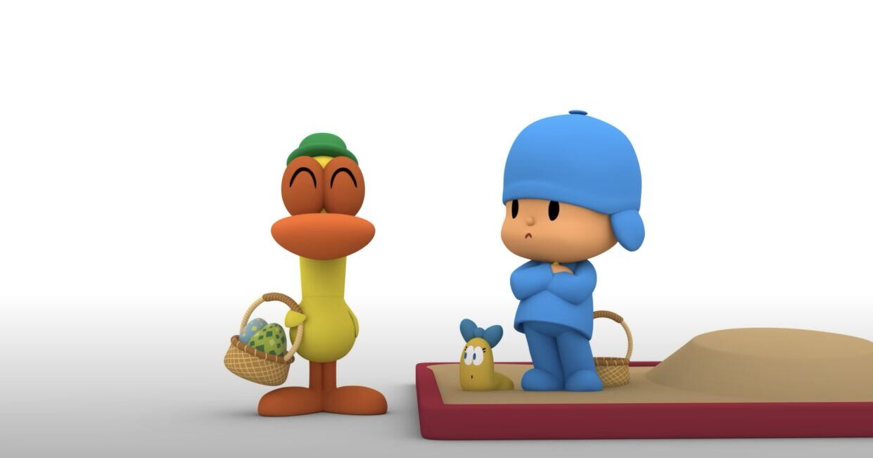 Pocoyó celebrando la Pascua