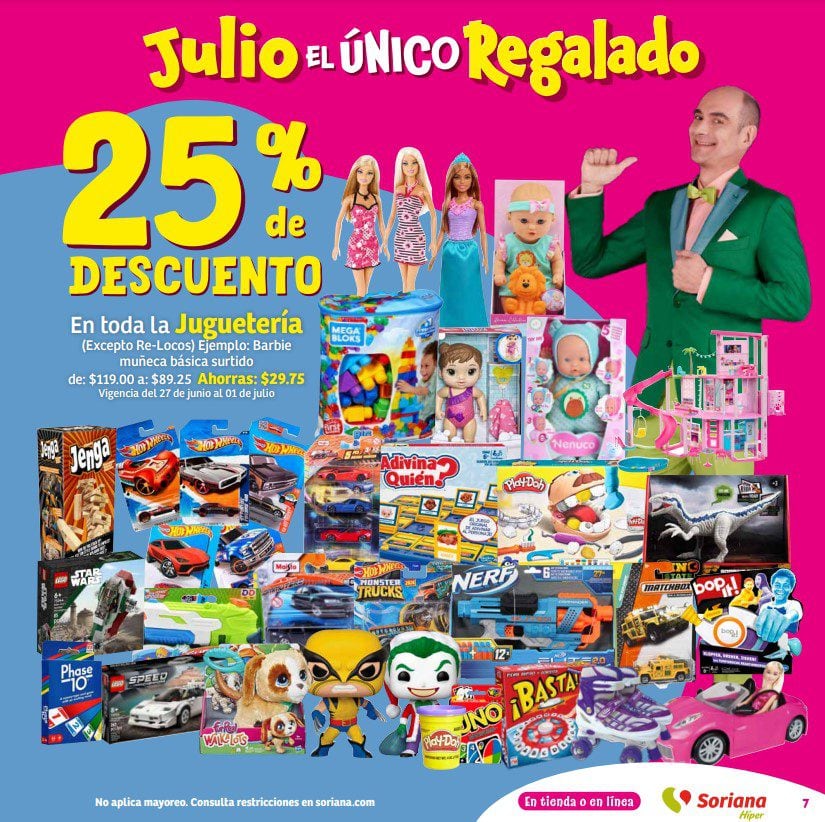 Ofertas Julio Regalado Soriana 27 de junio al 3 de julio 2024