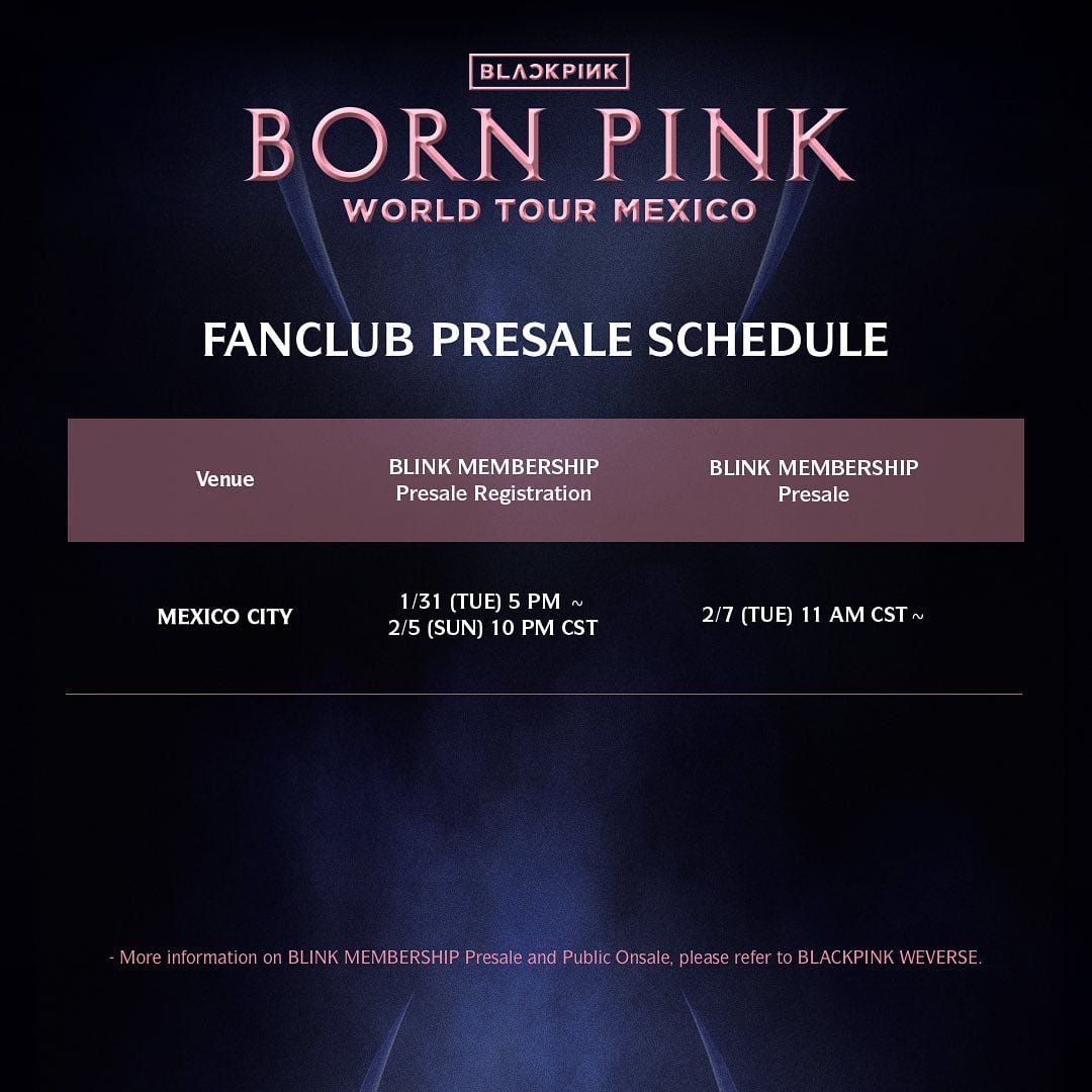 Blackpink en México 2023