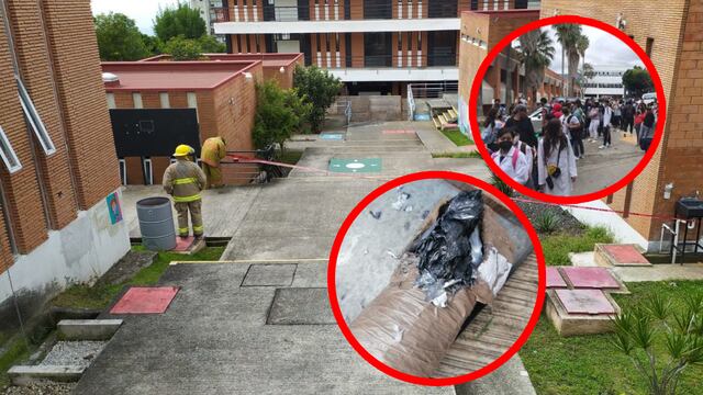 Explosión de bombas caseras en la UAEM
