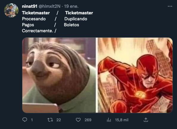 Memes de Ticketmaster
