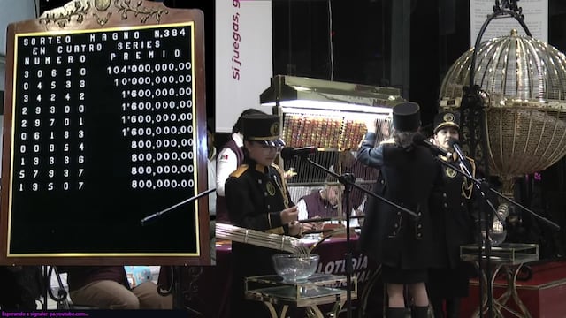 Resultados Sorteo Magno 384 de Lotería Nacional: ganadores de hoy 31 de diciembre 2023