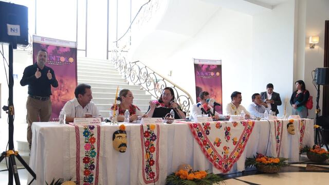 Hidalgo presenta cartelera de Xantolo 2023 en Complejo Cultural Los Pinos