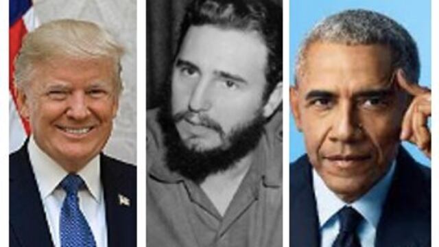 Cuba:Donald Trump, Fidel Castro, Barack Obama