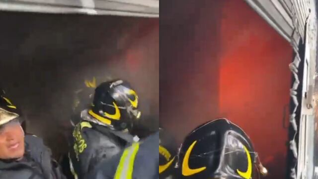 incendio en bodega de ropa sobre Anillo de Circunvalación cerca de La Merced en la CDMX