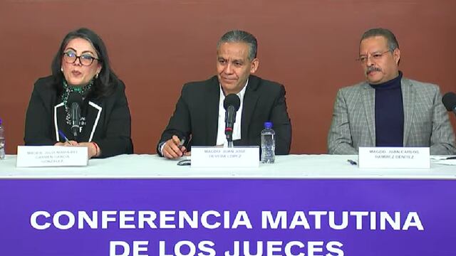 Conferencia mañanera de jueces de hoy 31 de octubre