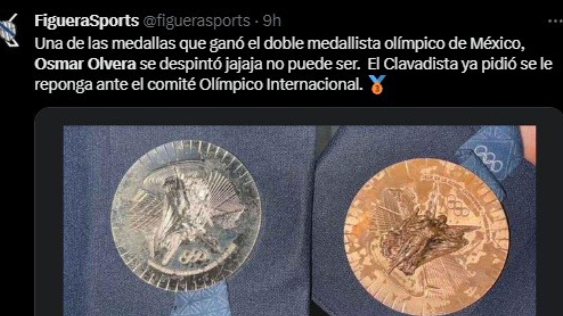 Medallas de Osmar Olvera.