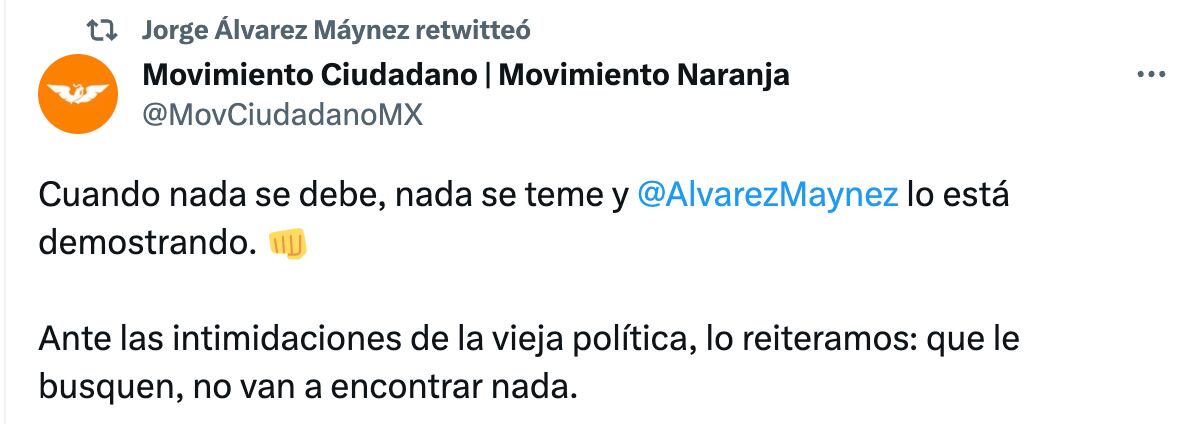 Jorge Álvarez Máynez acude a la FGR