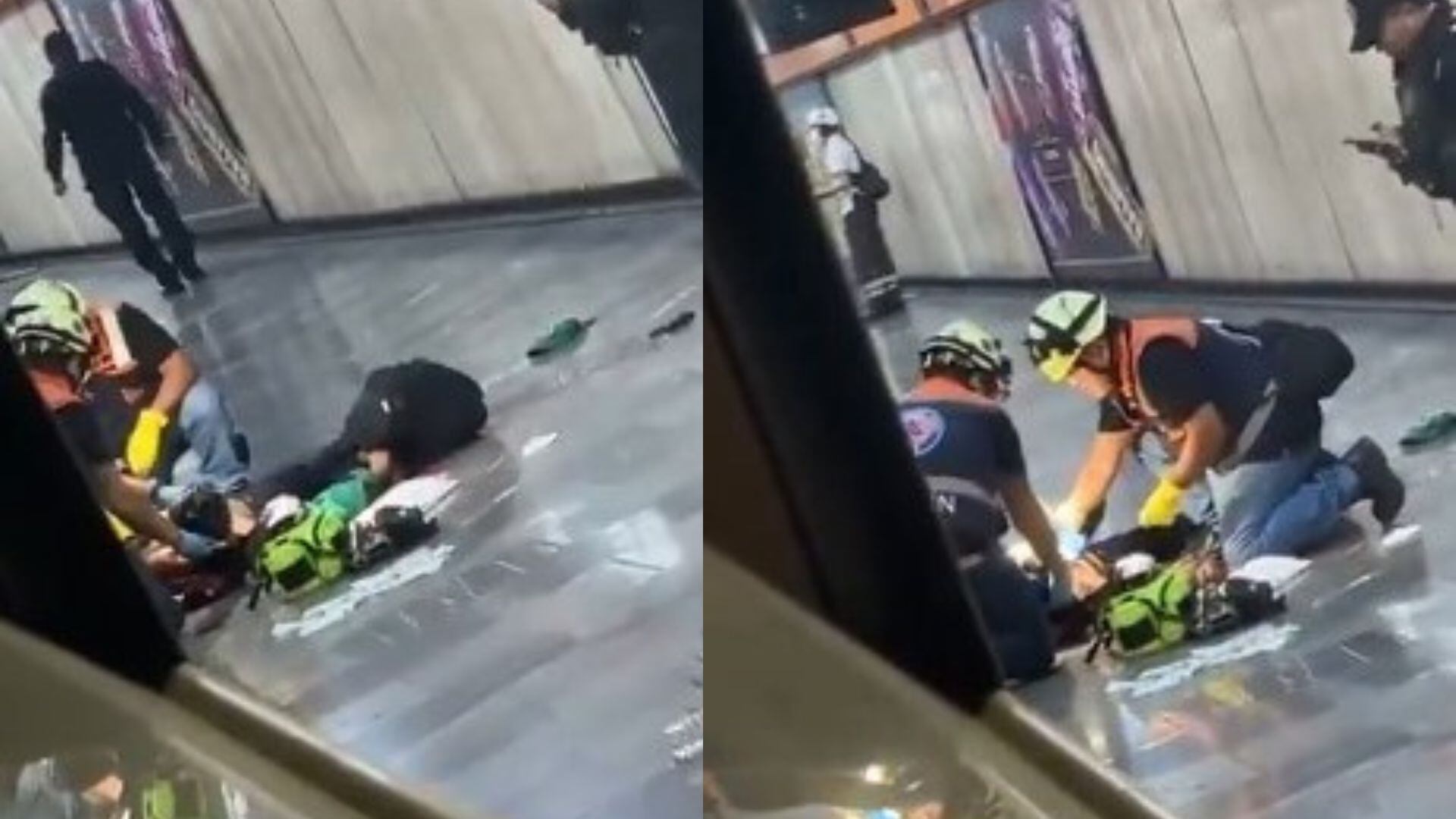 Una de las personas apuñaladas en Metro Tacubaya