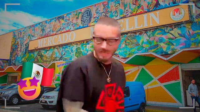 J Balvin visita el Mercado Medellín en la Roma previo a sus conciertos en México