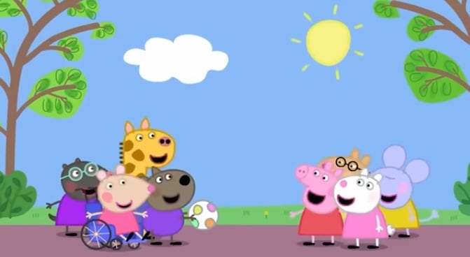 Capítulo Peppa Pig conoce a Mandy Ratona por Día Internacional de la Discapacidad