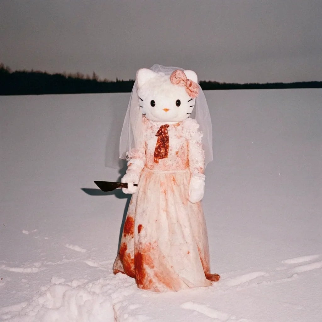 Memes de Hello Kitty con estrés laboral