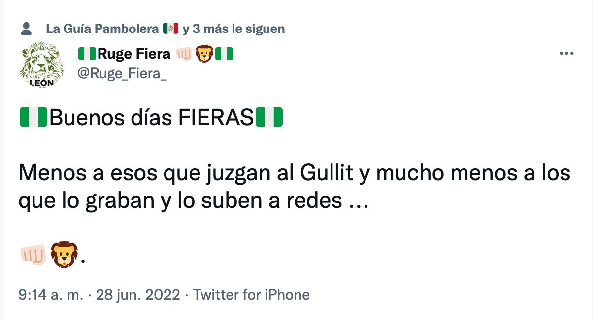 Fans del Club León defendieron al Gullit Peña