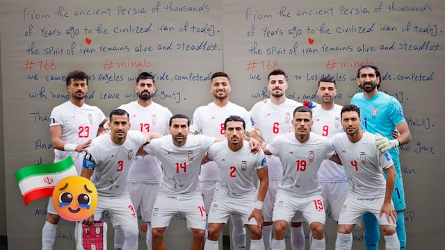 Selección de Irán deja mensaje tras su partido contra Bélgica.