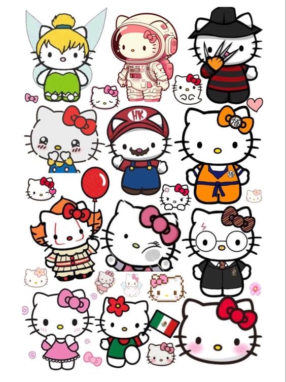 Stickers de Hello Kitty